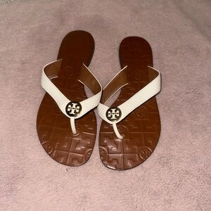 Tory Burch White Sandals - Size 5.5